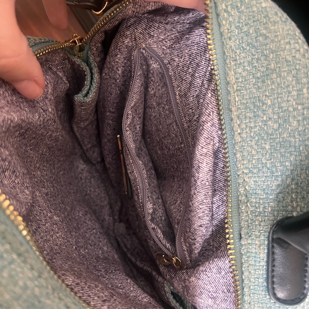 Round Blue Handbag - Picture 4 of 4